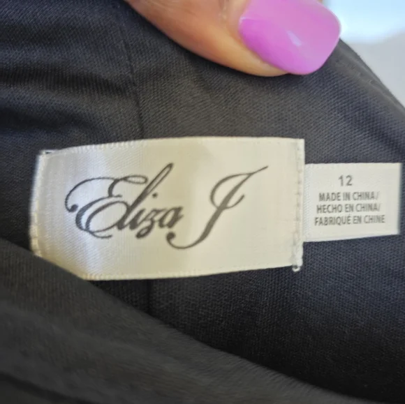 $208 Eliza J Women One-Shoulder Rosette-Detail Evening Gown Sz 10 NWT Old Money - Picture 7 of 14